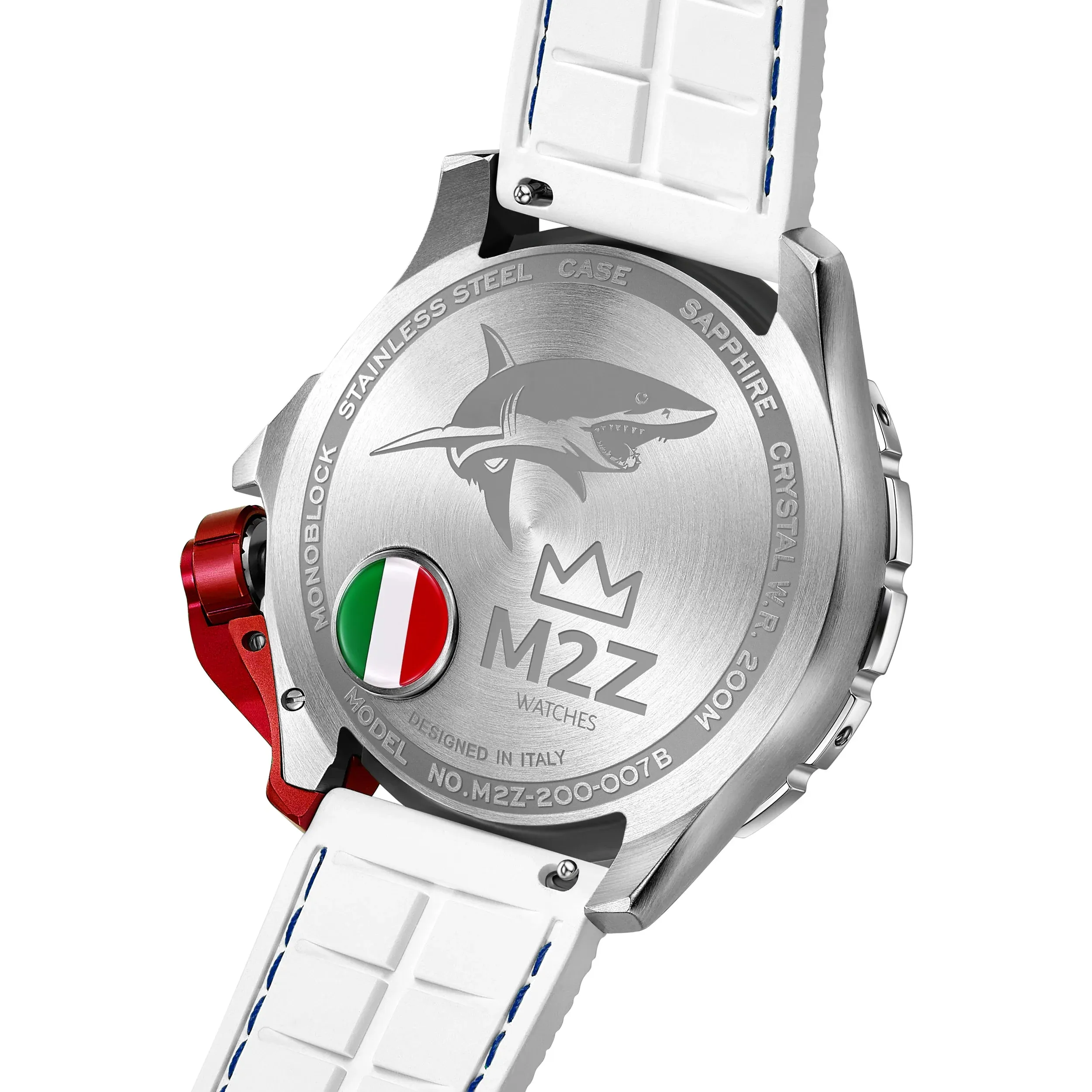 M2Z Men's Watch Diver 200 Blue/White 200-007B