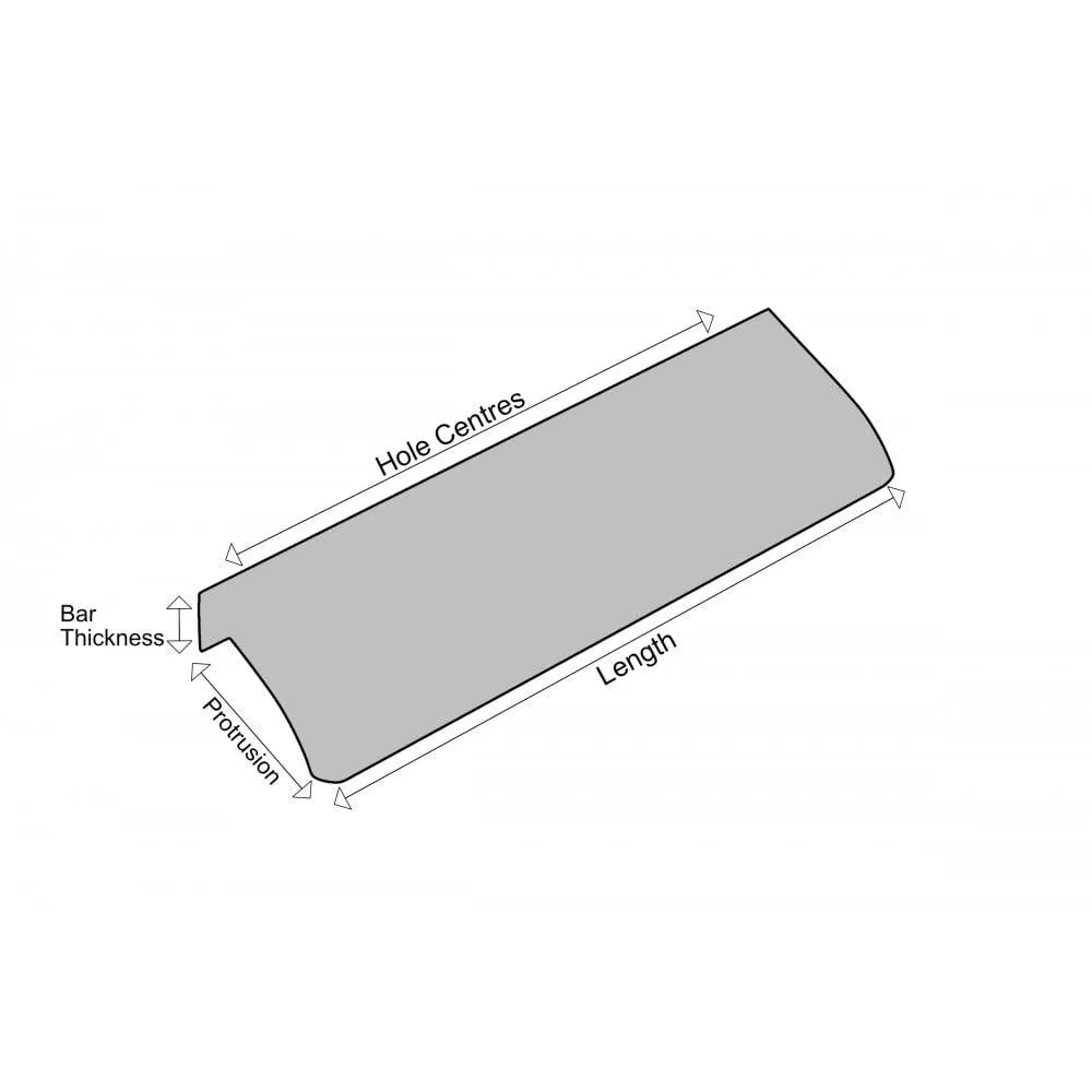 M4TEC Alva Bar Pull Handle White VD3