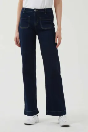 Macey Dark Wash Denim Jeans By Italian Star