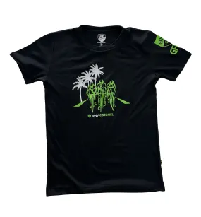 MEN BLACK T-SHIRT PALMS COZUMEL