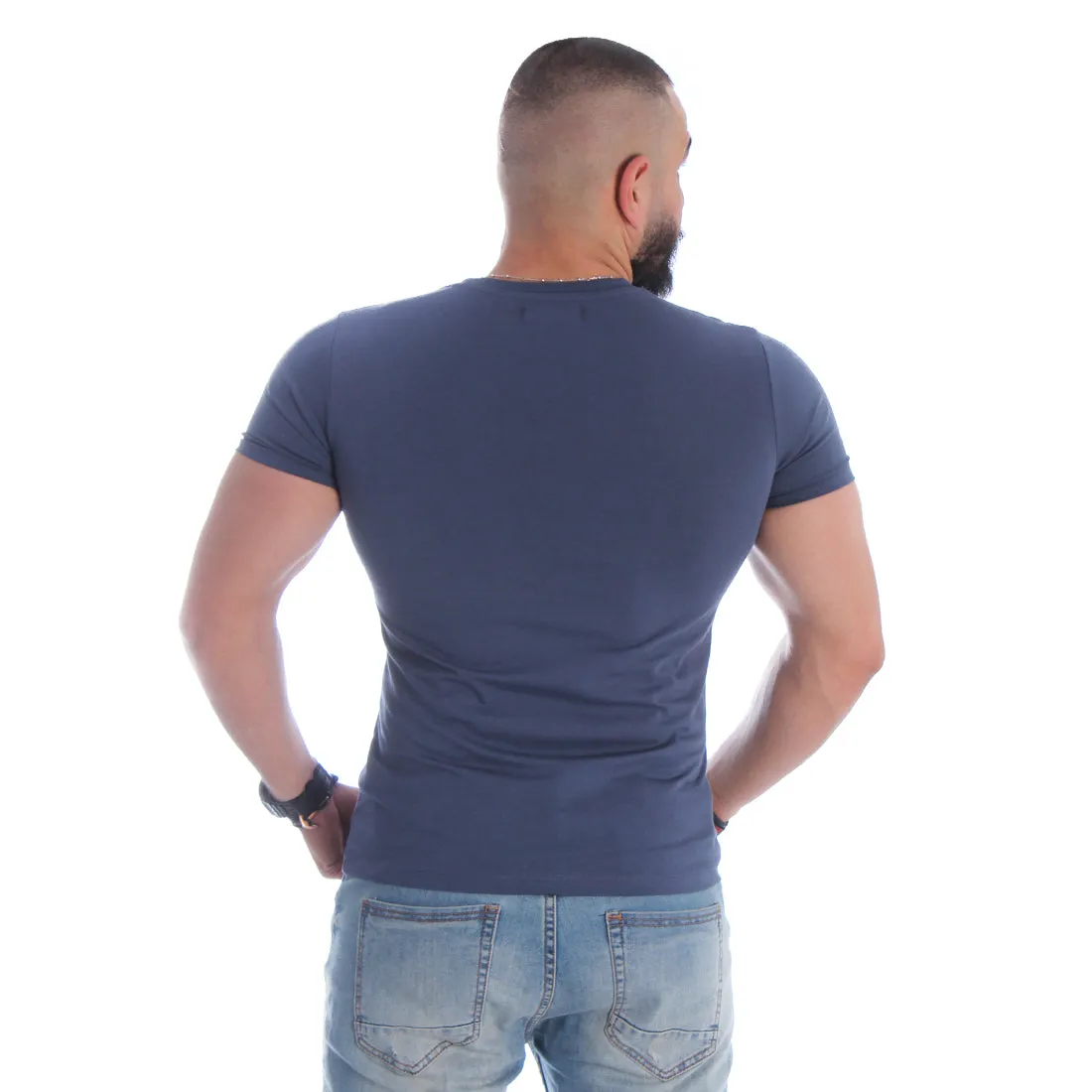 Men T-shirt- navy/ made in Turkey -3315