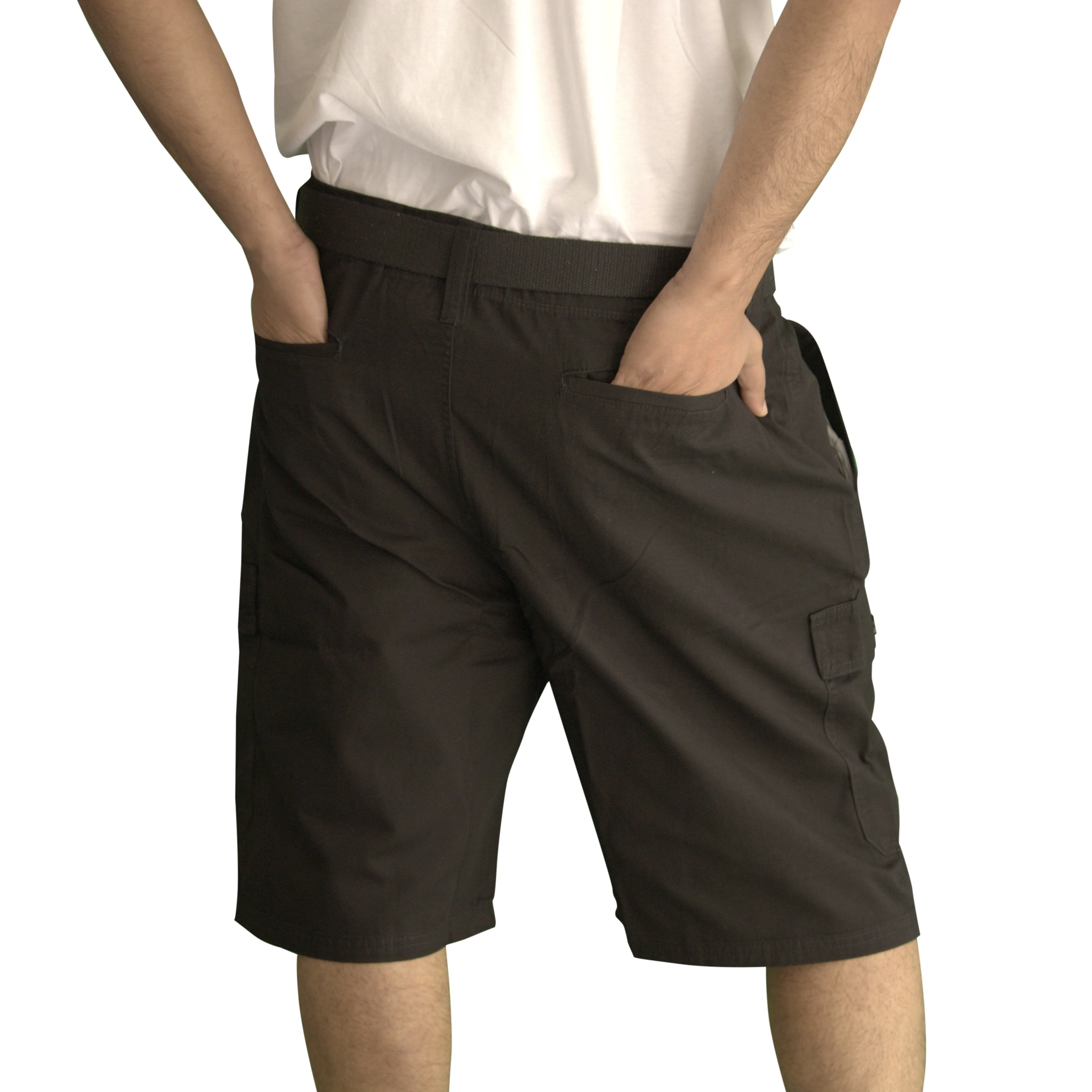 Men's Classic Cargo Short Pants (Black)