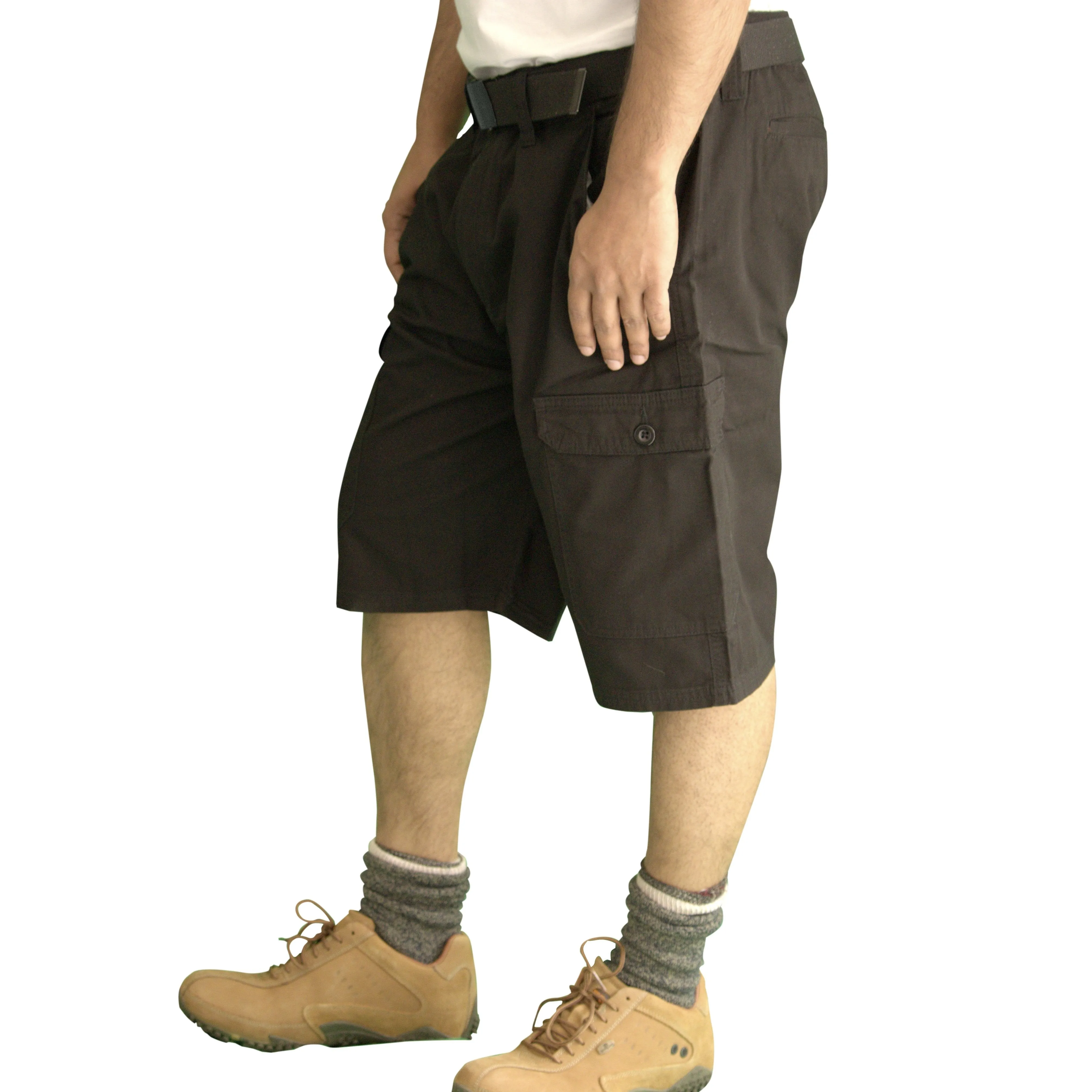 Men's Classic Cargo Short Pants (Black)