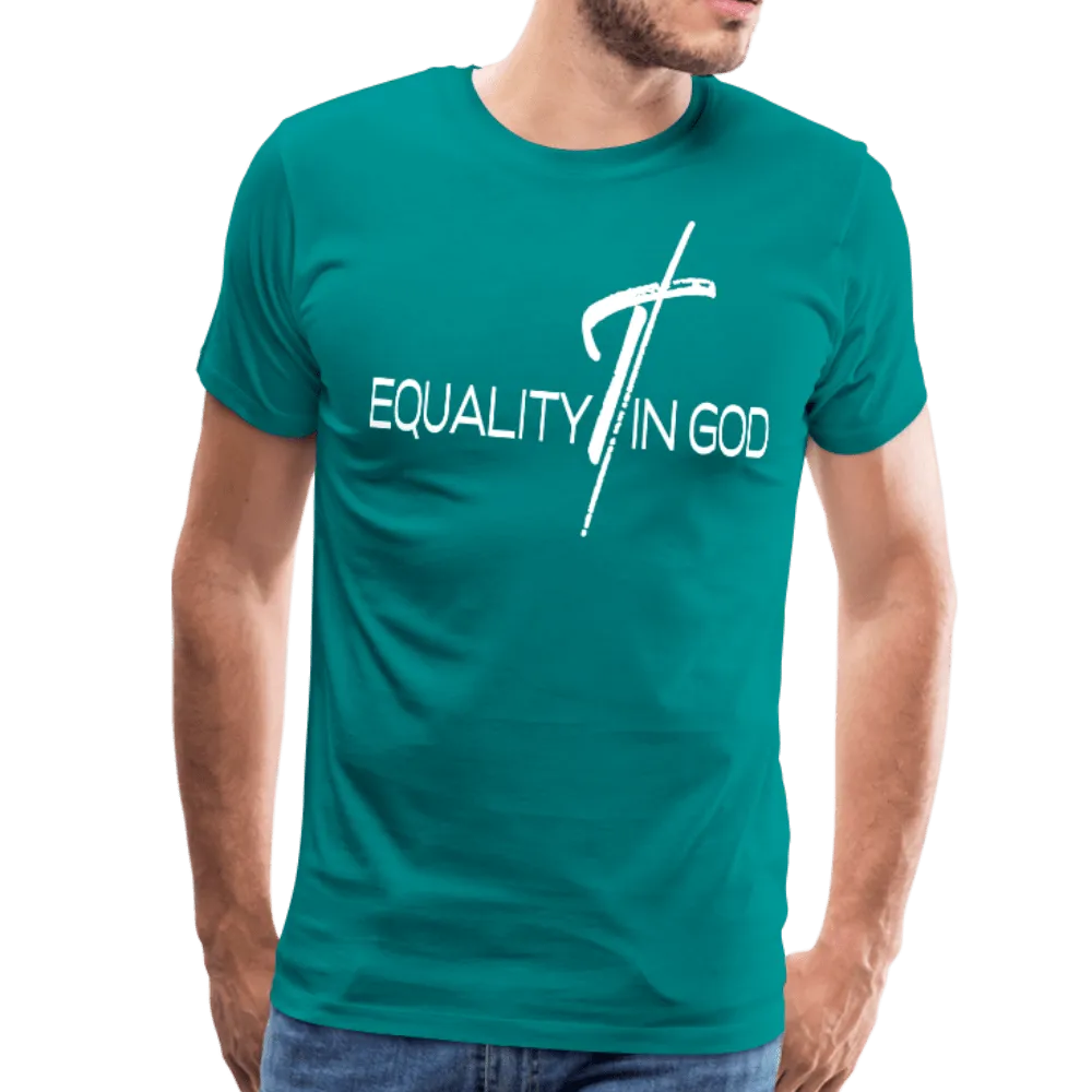 Men's T-Shirt, Equality In God Short Sleeve Graphic Tee
