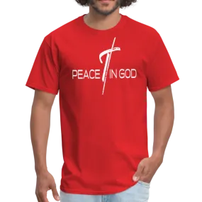 Men's T-Shirt, Peace In God Short Sleeve Graphic Tee