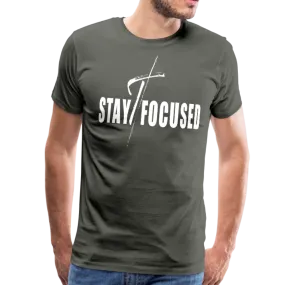 Men's T-Shirt, Stay Focused Short Sleeve Graphic Tee