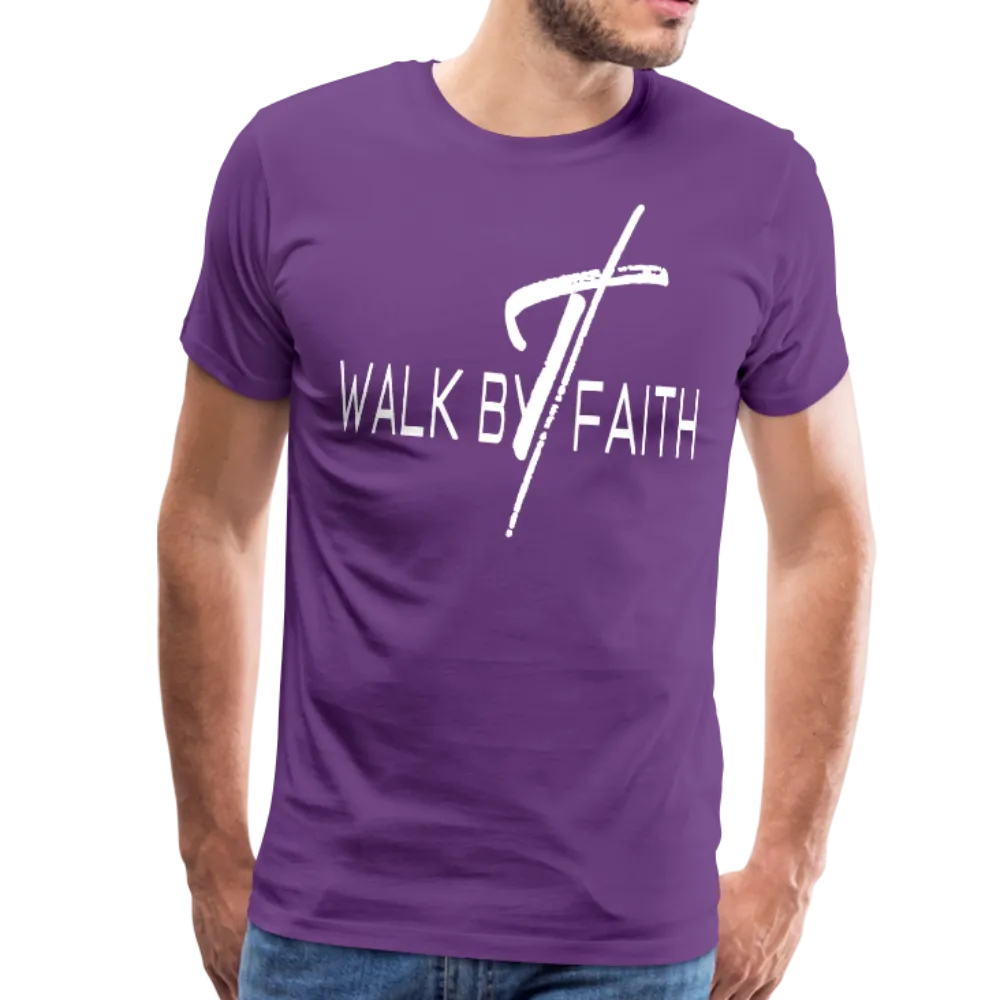 Men's T-Shirt, Walk By Faith Short Sleeve Graphic Tee