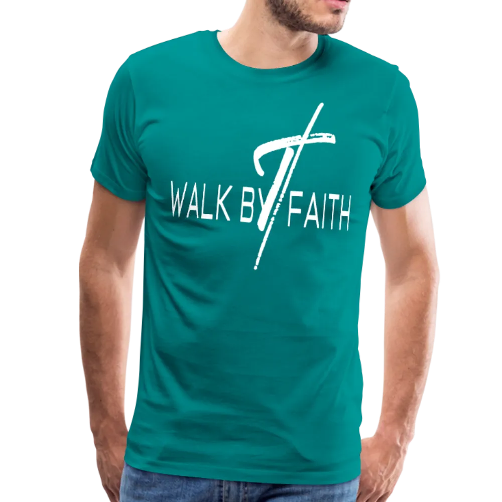 Men's T-Shirt, Walk By Faith Short Sleeve Graphic Tee