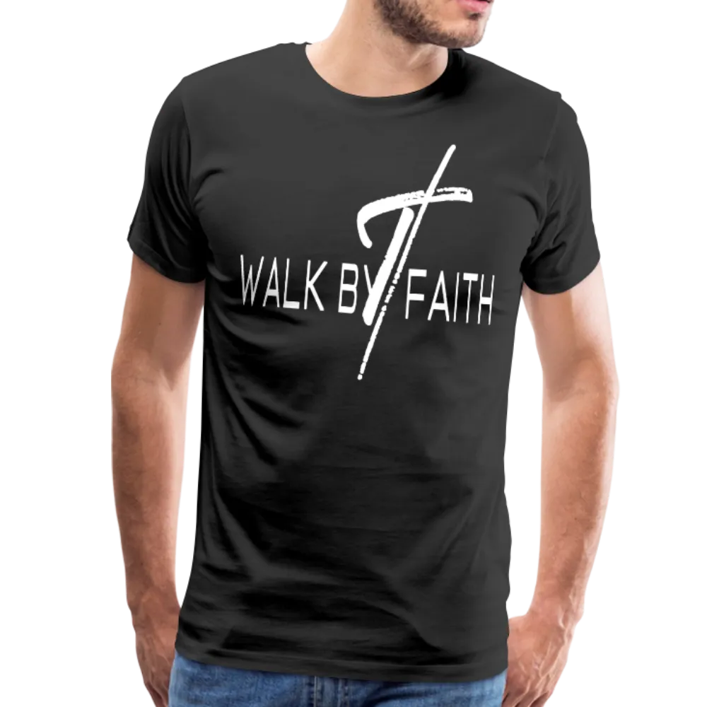 Men's T-Shirt, Walk By Faith Short Sleeve Graphic Tee