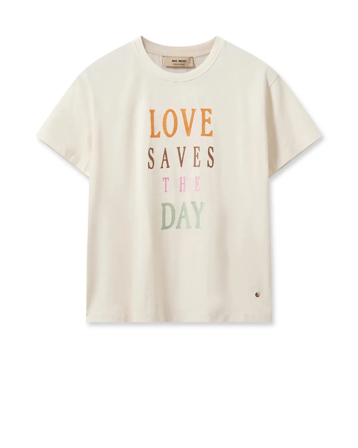 MOS MOSH | ASA O-SS COLOUR TEE | ECRU
