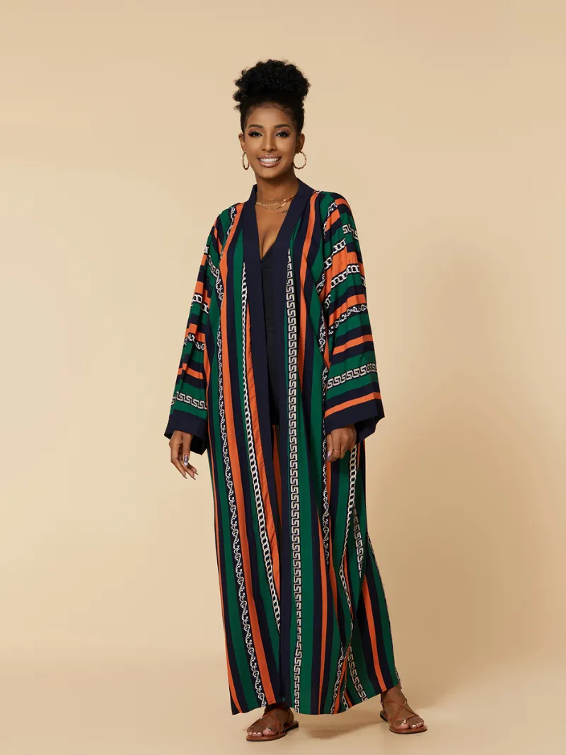 Music Of Love Rayon Long Kimono Jacket