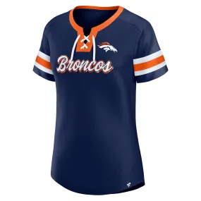 NFL Denver Broncos Women's Fanatics Original State Lace-Up Top