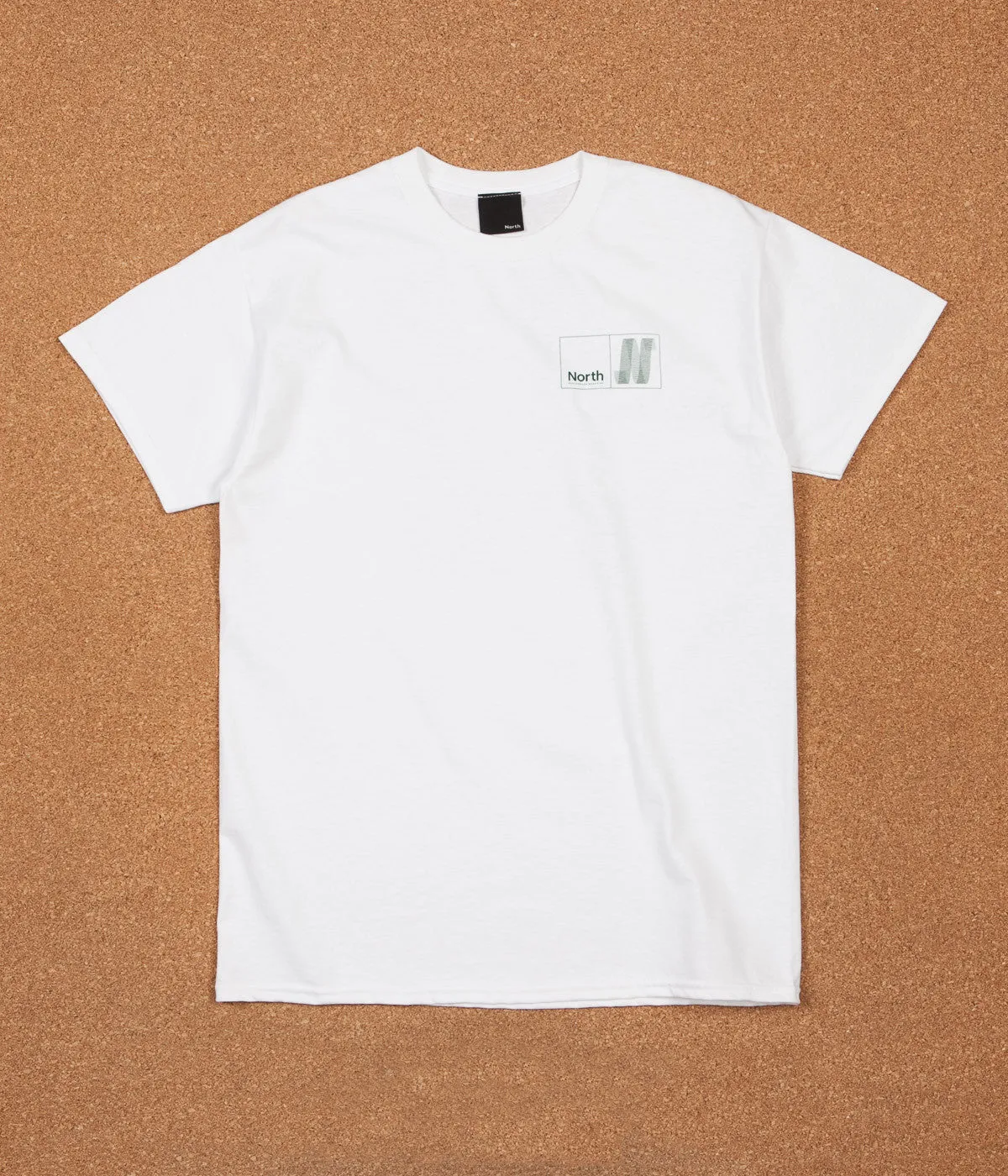 North N Logo T-Shirt - White / Forest