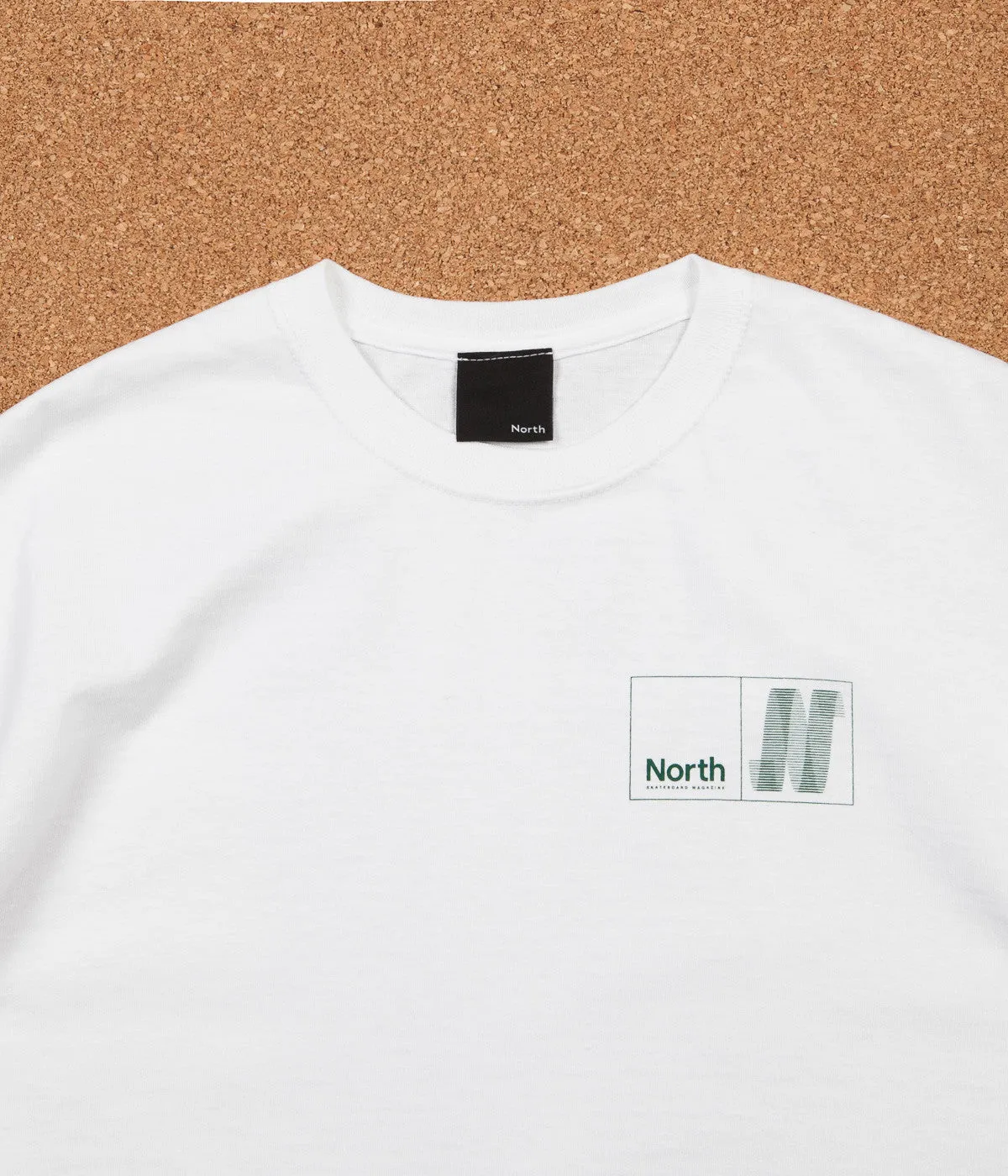 North N Logo T-Shirt - White / Forest