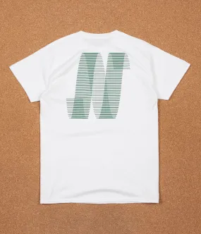North N Logo T-Shirt - White / Forest