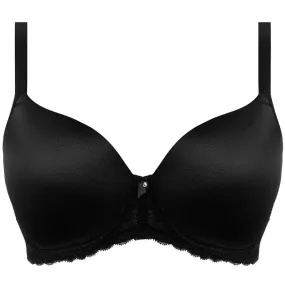 Offbeat Moulded Demi T-Shirt Bra Black - Freya