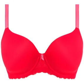 Offbeat Moulded Demi T-Shirt Bra Chilli Red - Freya