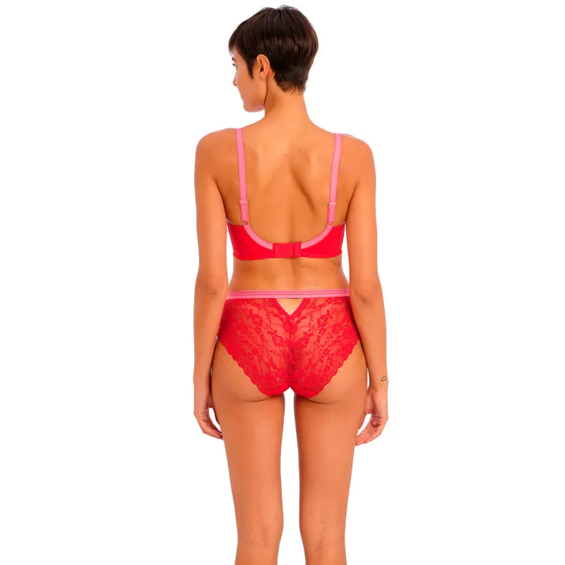Offbeat Moulded Demi T-Shirt Bra Chilli Red - Freya