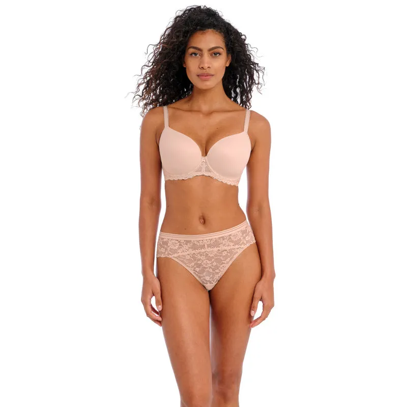 Offbeat Moulded Demi T-Shirt Bra Natural Beige Nude - Freya