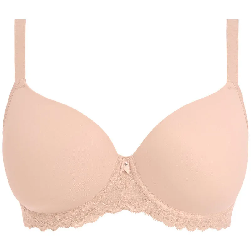 Offbeat Moulded Demi T-Shirt Bra Natural Beige Nude - Freya