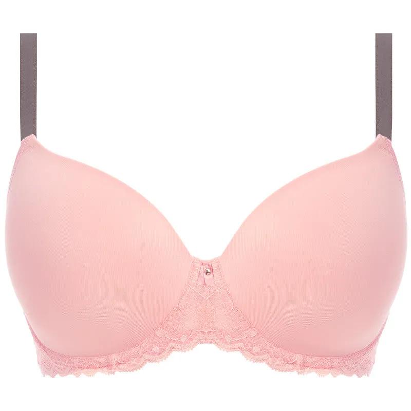 Offbeat Moulded Demi T-Shirt Bra Rosehip Pink - Freya