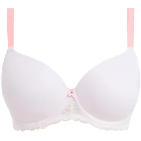 Offbeat Moulded Demi T-Shirt Bra White - Freya