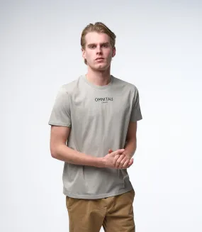 Omnitau Men's Soho Organic Cotton Crew Neck T-Shirt - Opal Grey