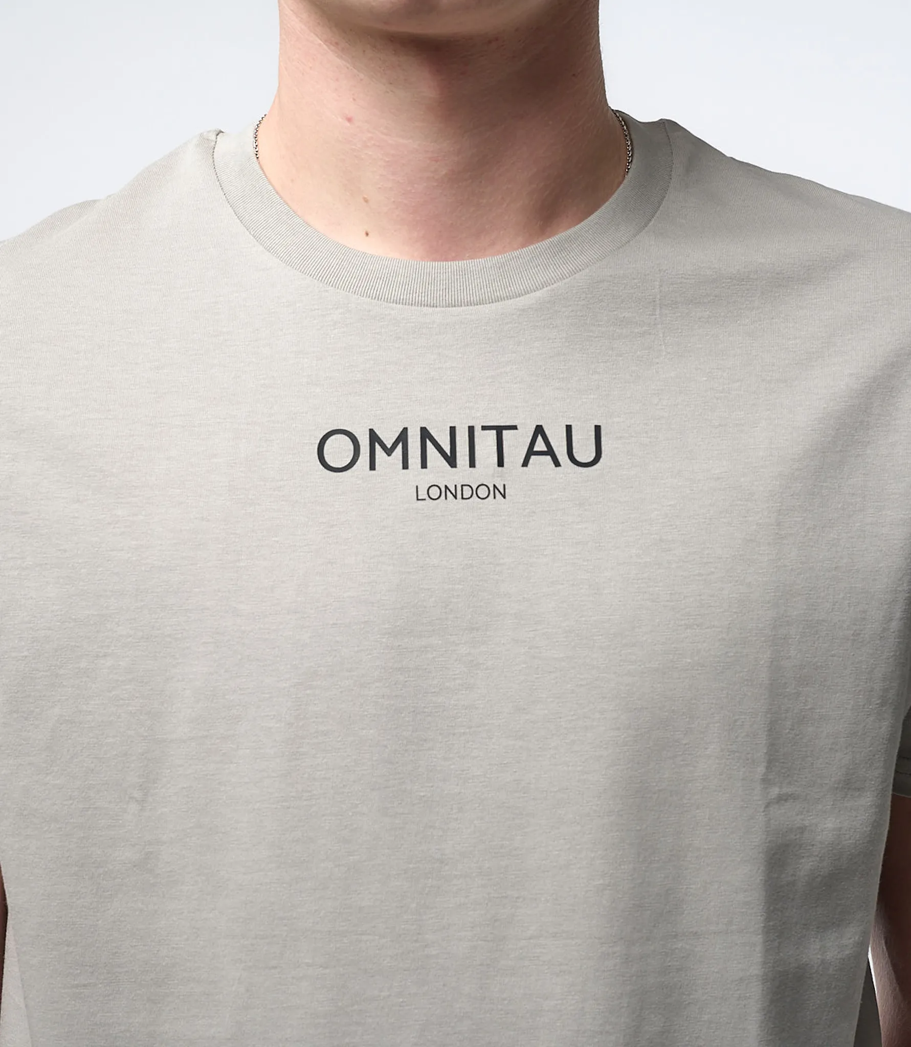 Omnitau Men's Soho Organic Cotton Crew Neck T-Shirt - Opal Grey