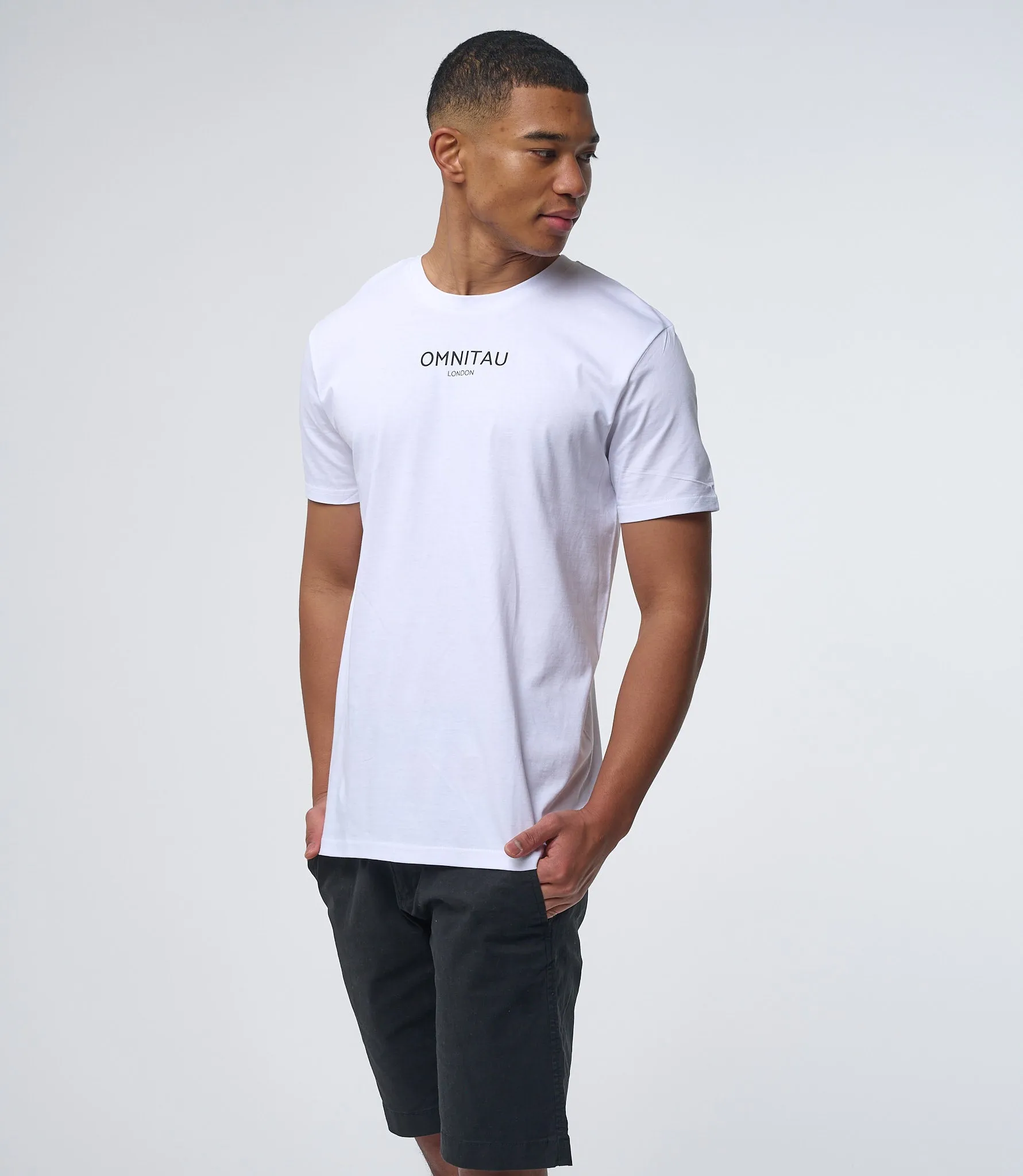 Omnitau Men's Soho Organic Cotton Crew Neck T-Shirt - White