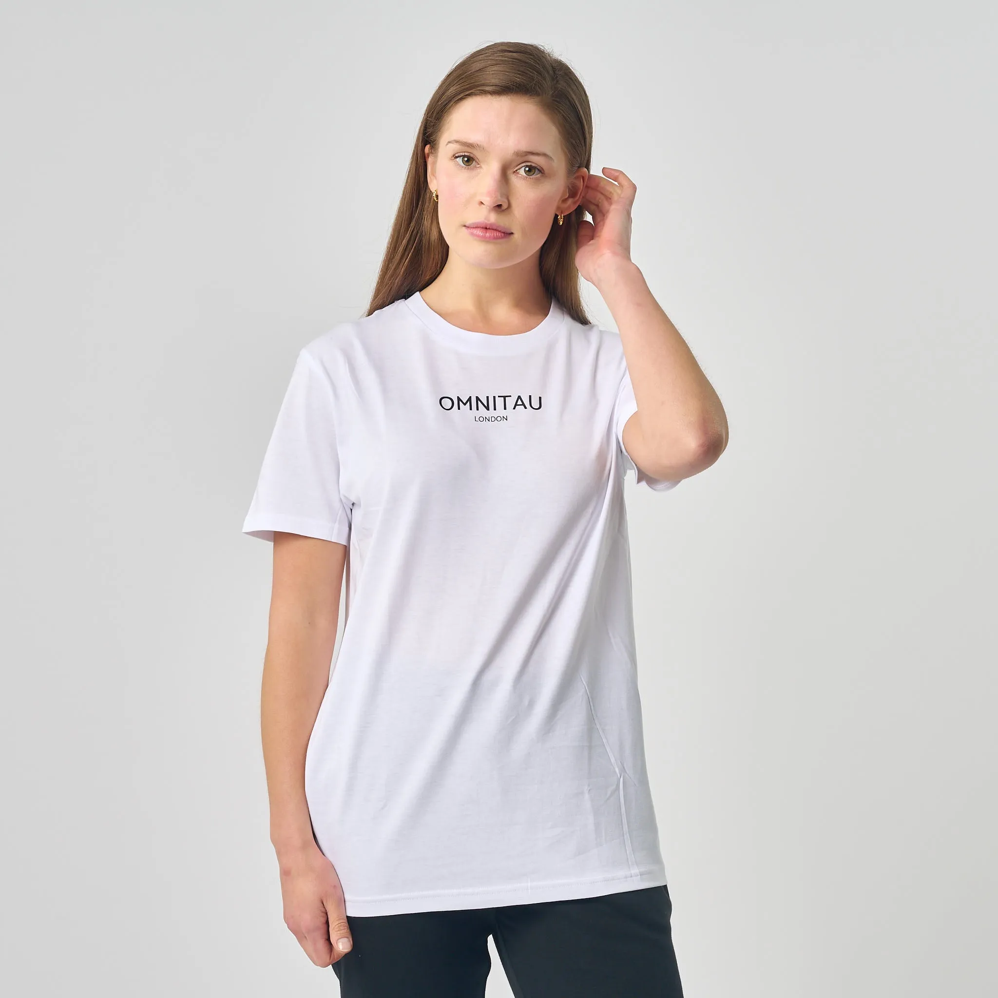 Omnitau Women's Soho Organic Cotton Crew Neck T-Shirt - White