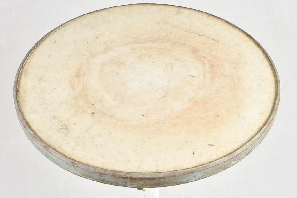 PAIR OF NAPOLEON III ROUND TABLES - MARBLE