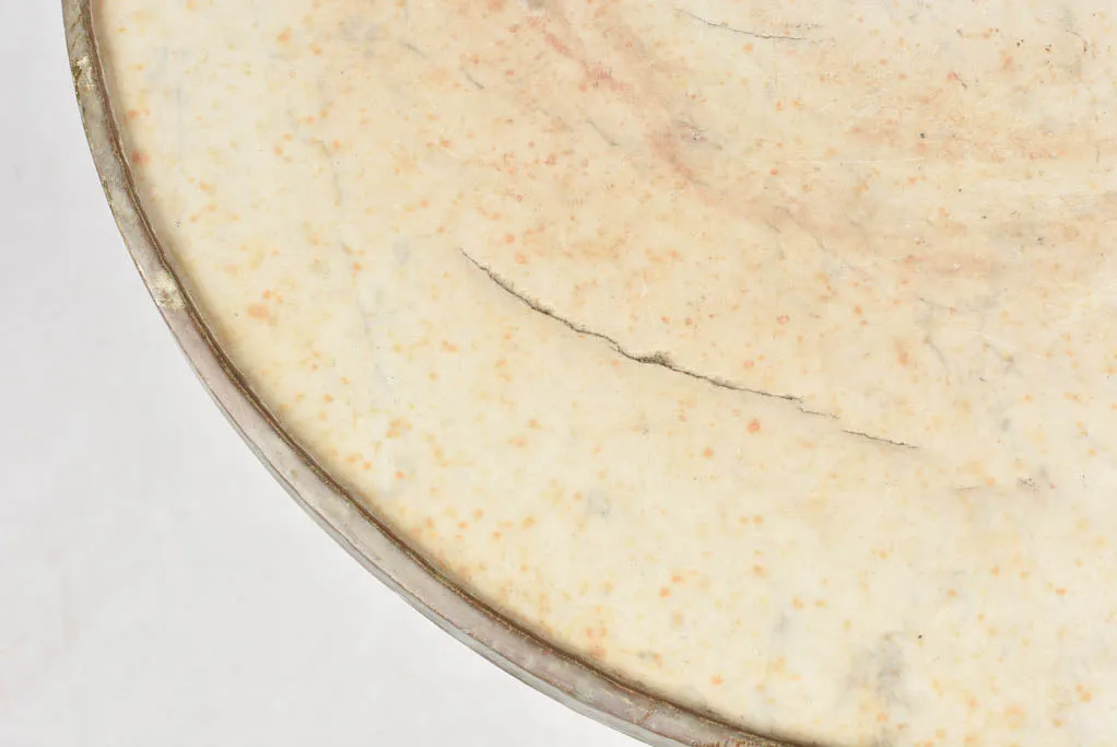 PAIR OF NAPOLEON III ROUND TABLES - MARBLE