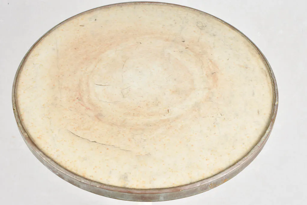 PAIR OF NAPOLEON III ROUND TABLES - MARBLE