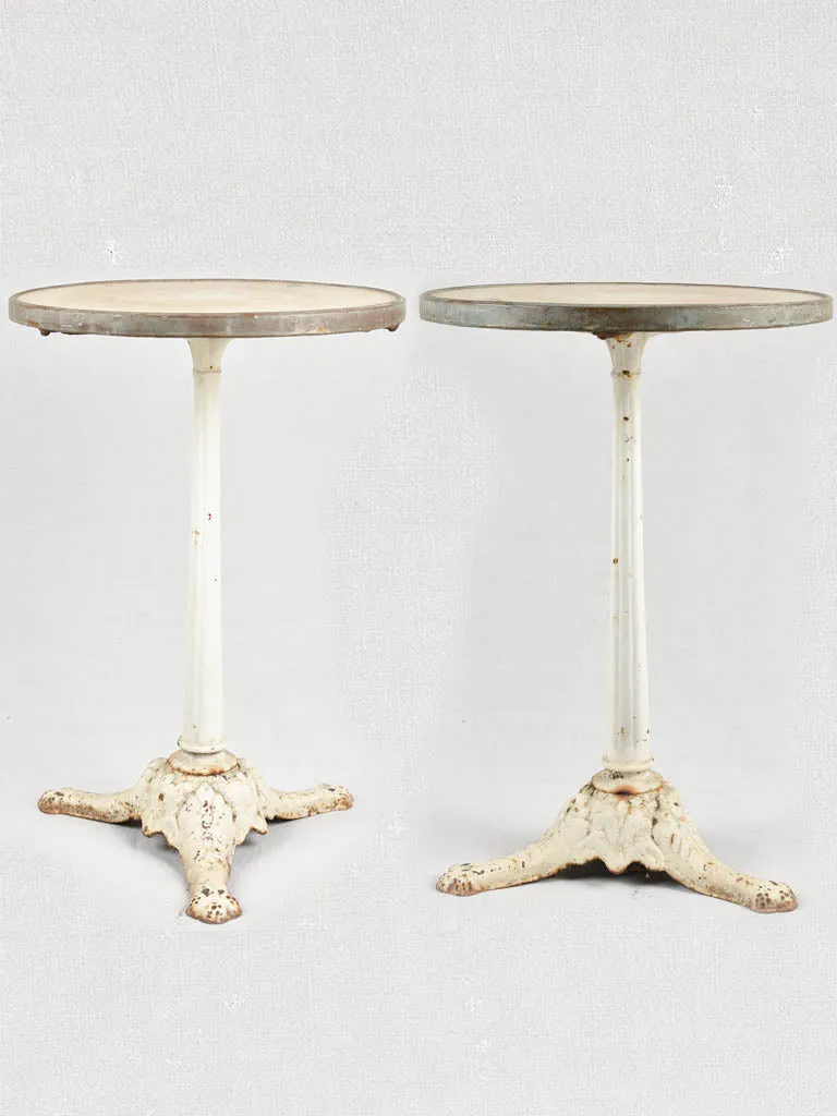 PAIR OF NAPOLEON III ROUND TABLES - MARBLE