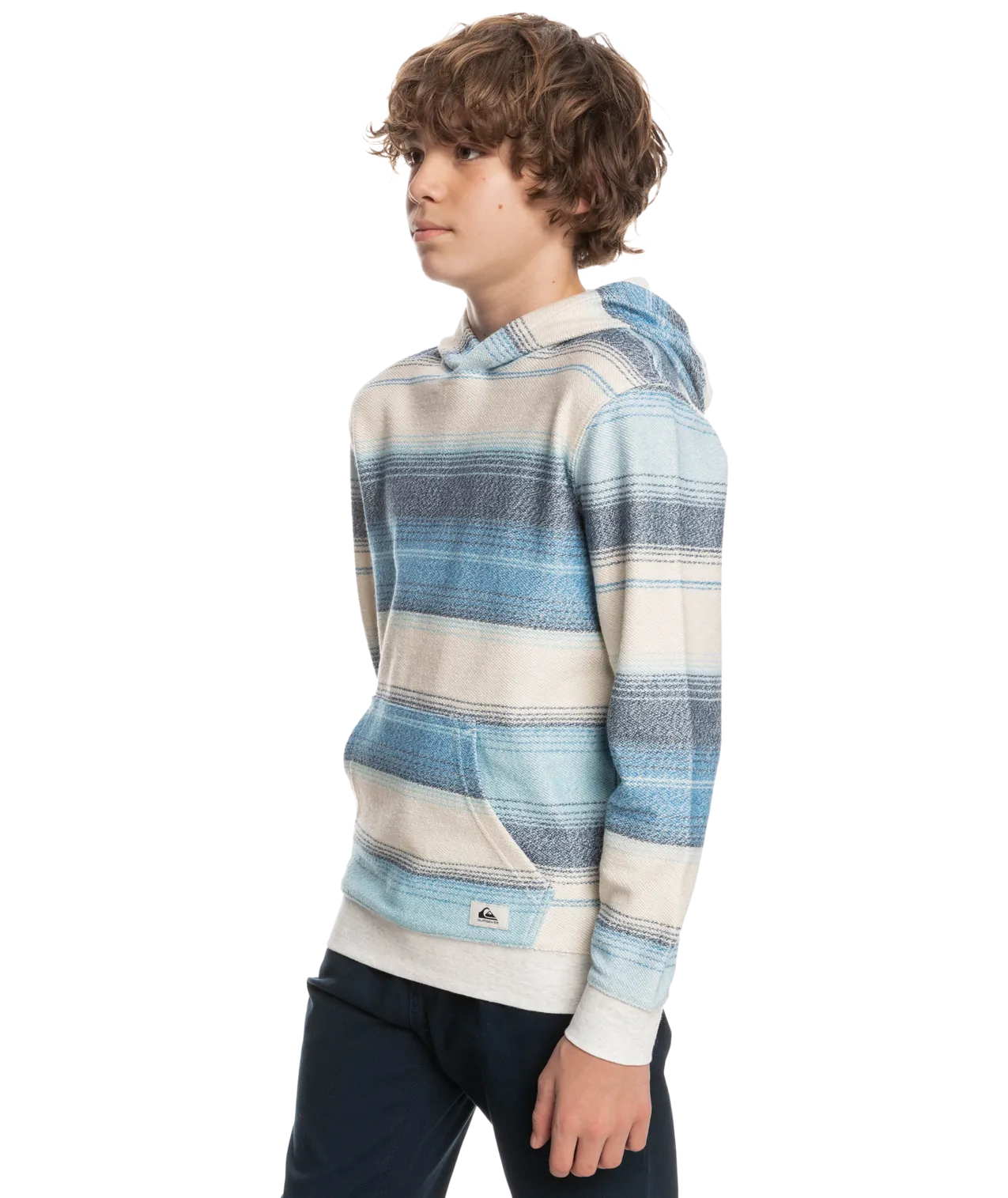 Quiksilver Great Otway Hooded Youth Sweatshirt-Delph Blue