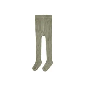 Quincy Mae Ribbed Tights | Fern
