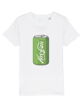 "Afri-Can (Soda) Junior" Organic Cotton T-Shirt - White