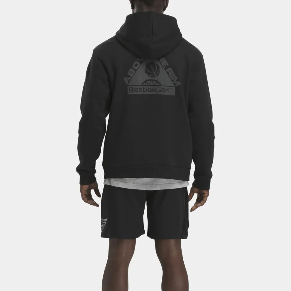 Reebok Apparel Men Basketball Above the Rim Hoodie BLACK