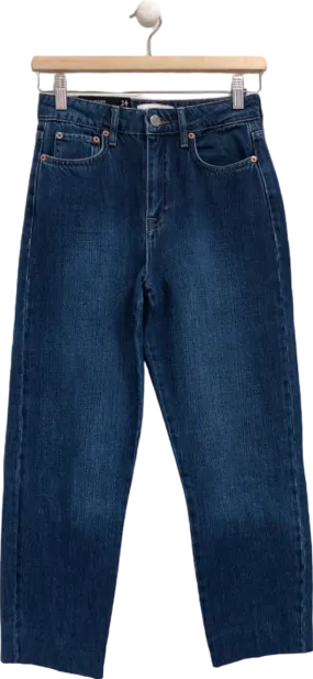 Reiss Blue Straight High Rise Jeans UK 6