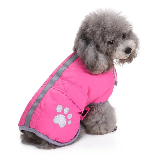 Reversible Safety Reflective Winter Vest For Small Dogs