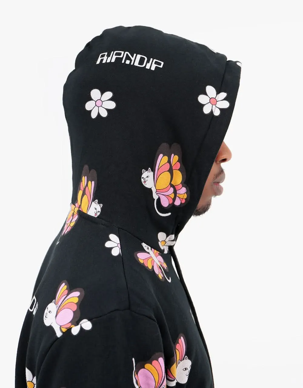 RIPNDIP Butterfly Pullover Hoodie - Black