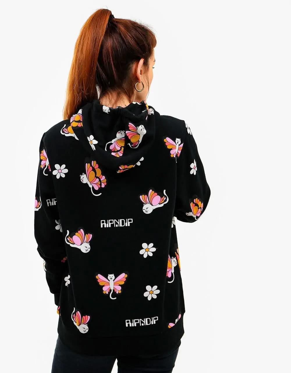 RIPNDIP Butterfly Pullover Hoodie - Black