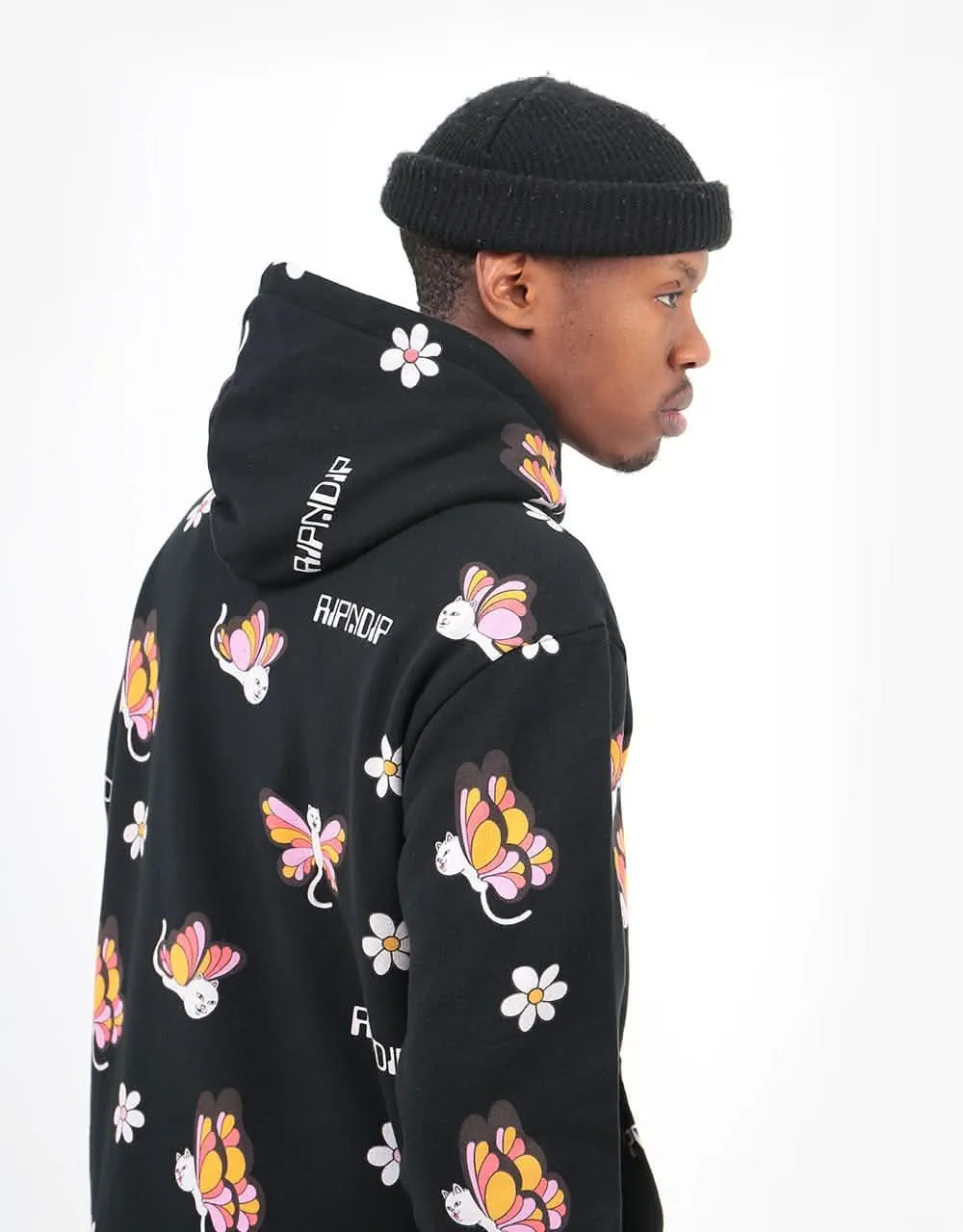 RIPNDIP Butterfly Pullover Hoodie - Black