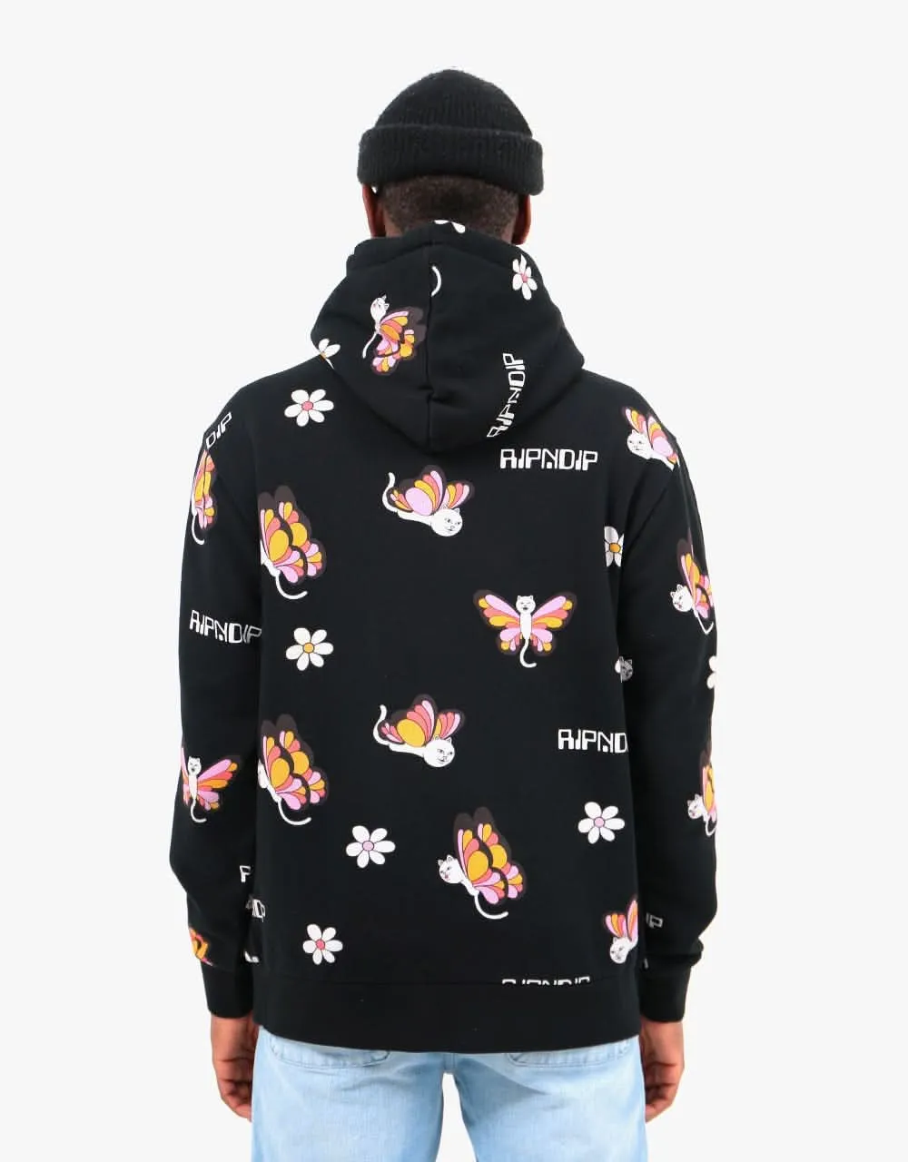 RIPNDIP Butterfly Pullover Hoodie - Black