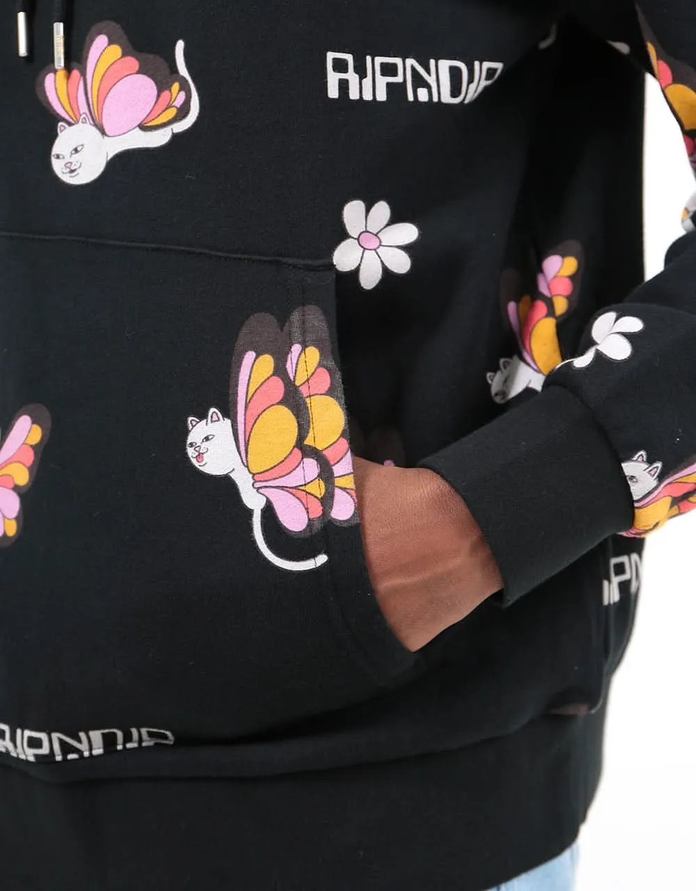 RIPNDIP Butterfly Pullover Hoodie - Black