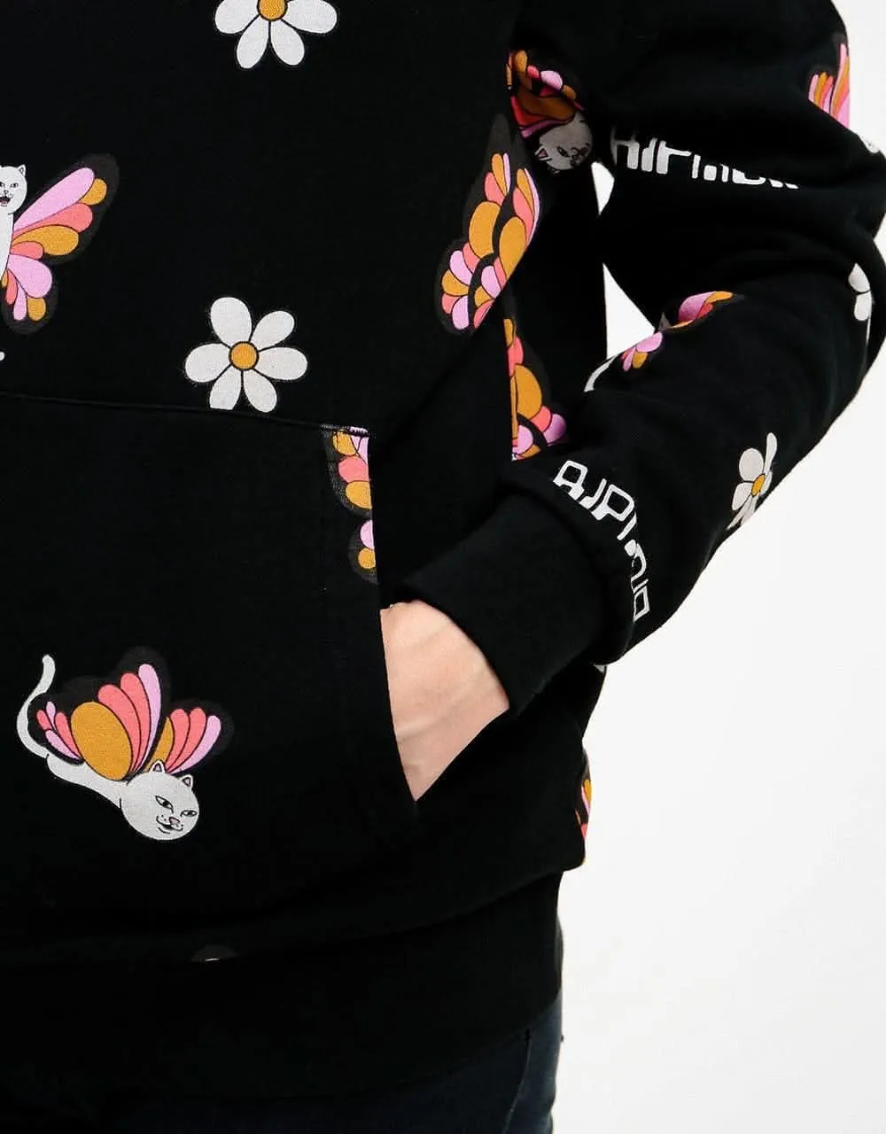 RIPNDIP Butterfly Pullover Hoodie - Black