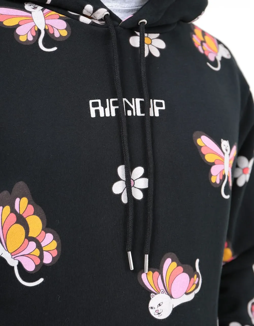 RIPNDIP Butterfly Pullover Hoodie - Black