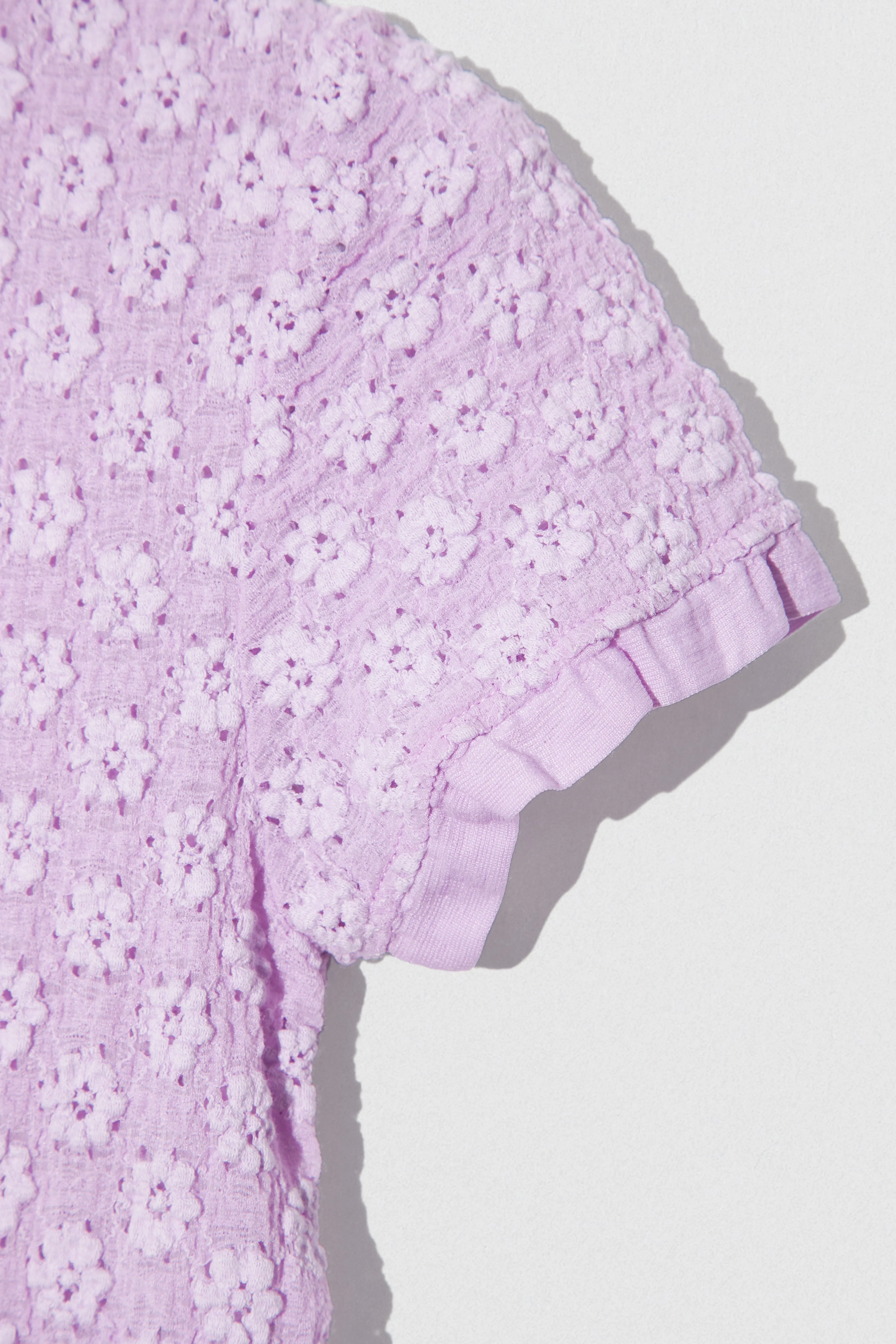 Rubi T-Shirt Lilac Floral Lace