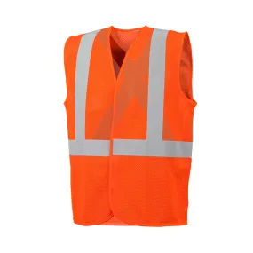 Safety Vest - Wasip TV7 Economy Traffic Vest, Hi-Vis Orange