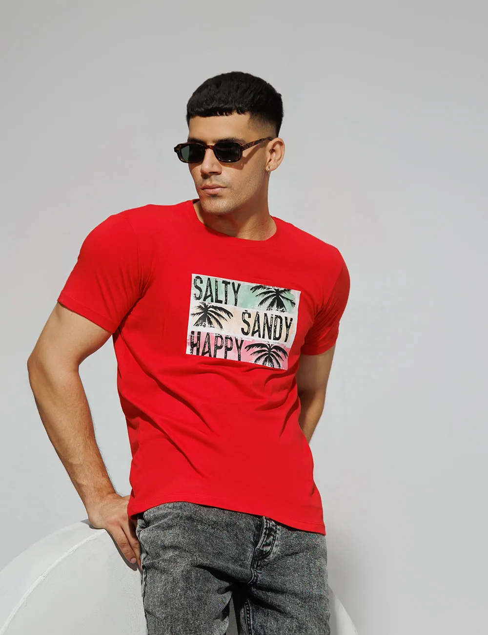 Salty Sandy Happy Graphic T-Shirt